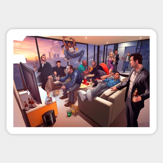 GTA legends Sticker by PatrickBrownArt